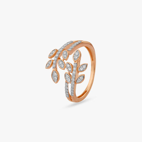 Leaf Trail Diamond Ring