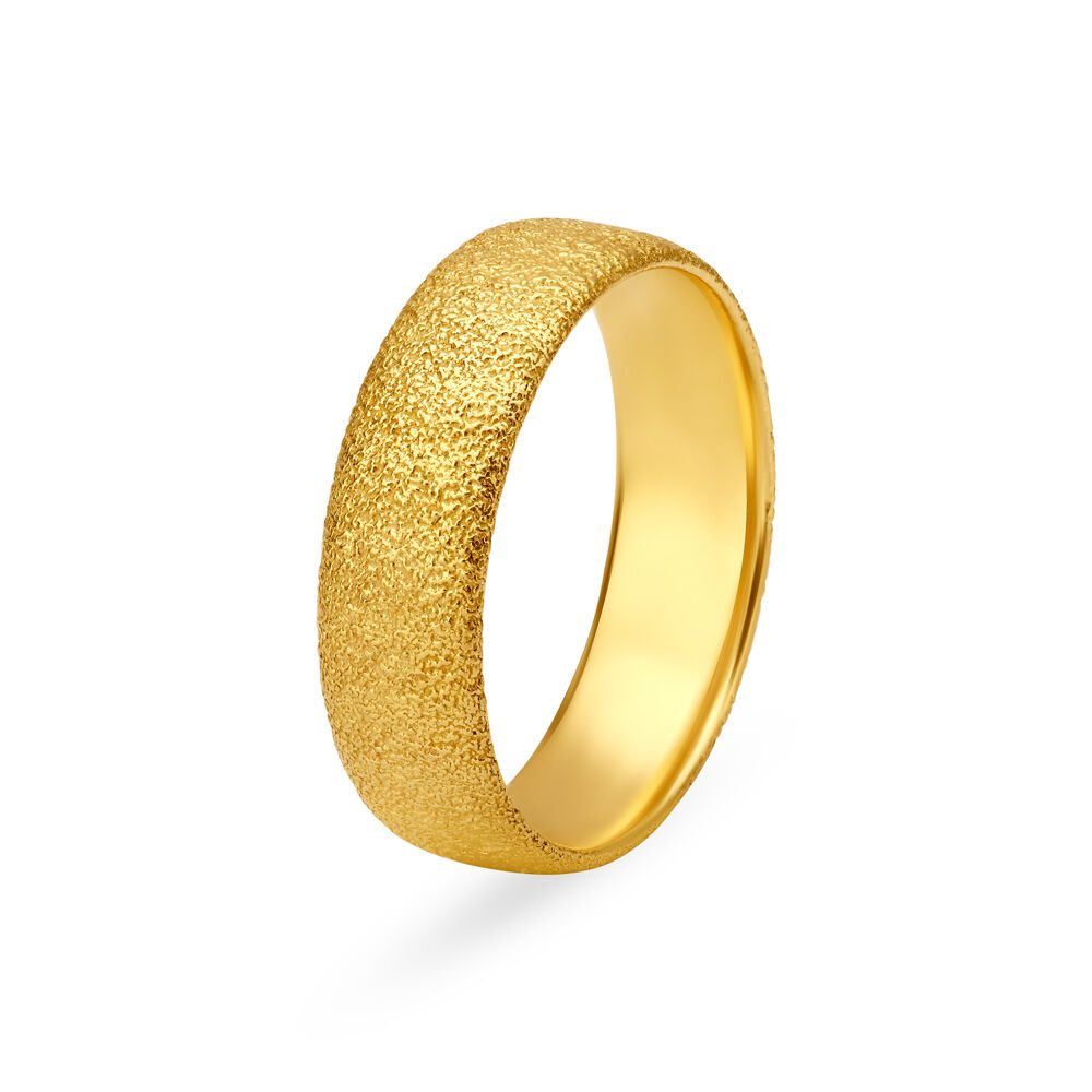 Slender 22 Karat Yellow Gold Finger Ring