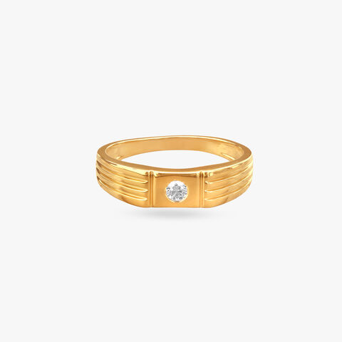Majestic Gleam Diamond Finger Ring For Men