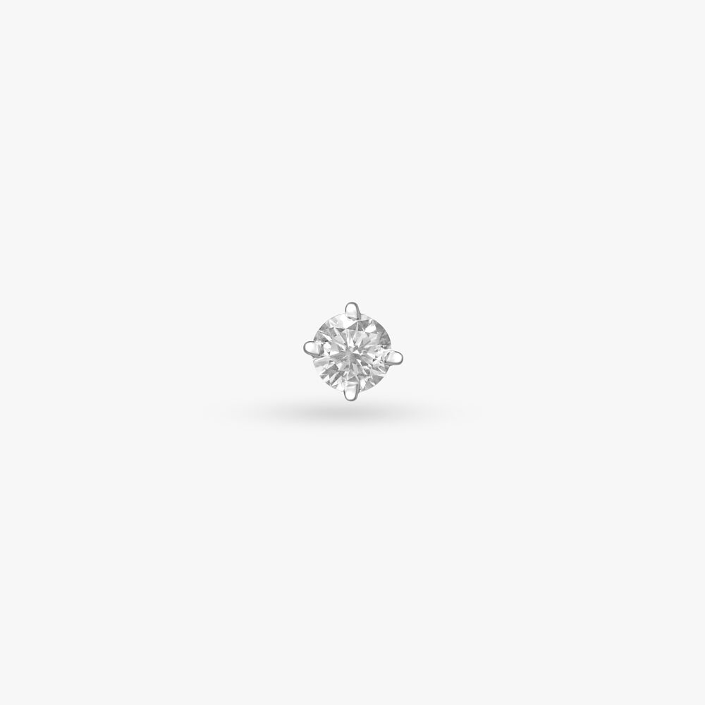 Tanishq platinum nose top pin