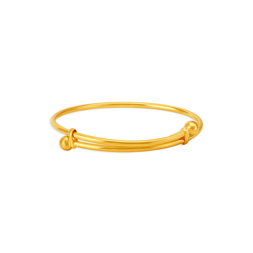 Filigree Kids Panja 22K - AjKb61038 - 22K Gold Bracelet (2PCs) for kids  with a adjustable ring, commonly known as a Panja. Panja is excell