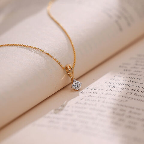 Ethereal Loop Solitaire Pendant