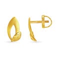 Lush Leafy Gold Stud Earrings,,hi-res image number null
