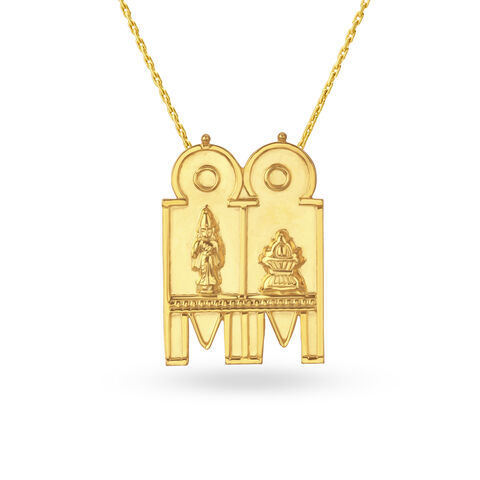 Pious Gold Ethnic Thali Pendant
