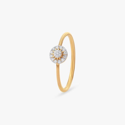 Solar Halo Diamond Ring