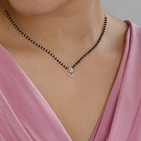 Floral Bloom Gold and Diamond Mangalsutra