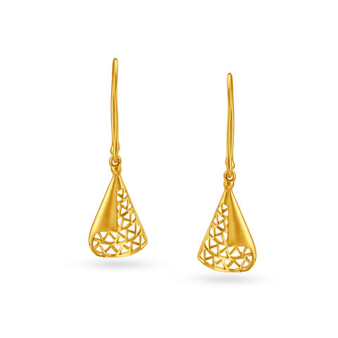 Enchanting Dual Tone Hoop Earrings