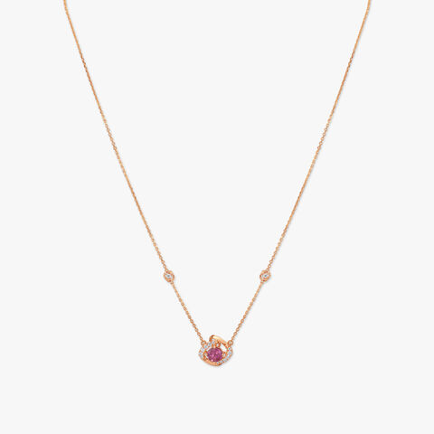Pink Serenade Diamond Necklace Set