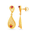 Gorgeous 22 Karat Gold Teardrop Earrings,,hi-res image number null