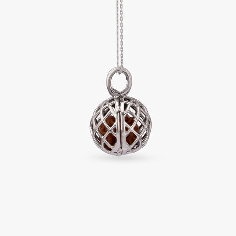 Sacred Rudraksha Silver Pendant