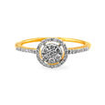 Ethereal 18 Karat Gold And Diamond Finger Ring,,hi-res image number null
