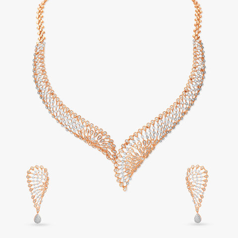 Statement of Elegance Diamond Necklace Set