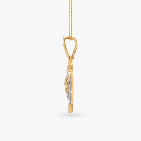 Sacred Statement Ik Onkar Diamond Pendant