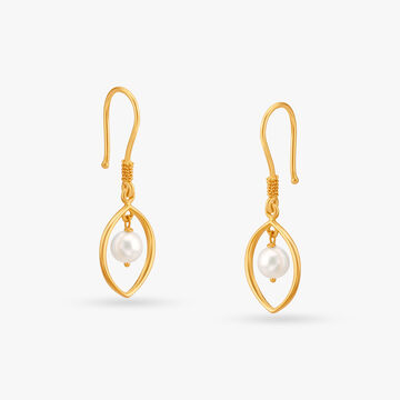 Lovely Pearl Hoop Earrings