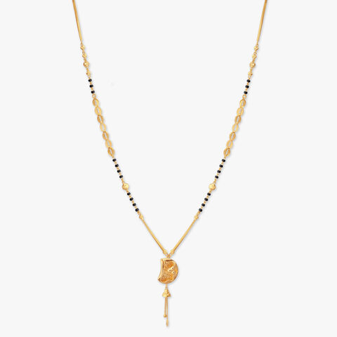 Crescent Bloom Gold Mangalsutra