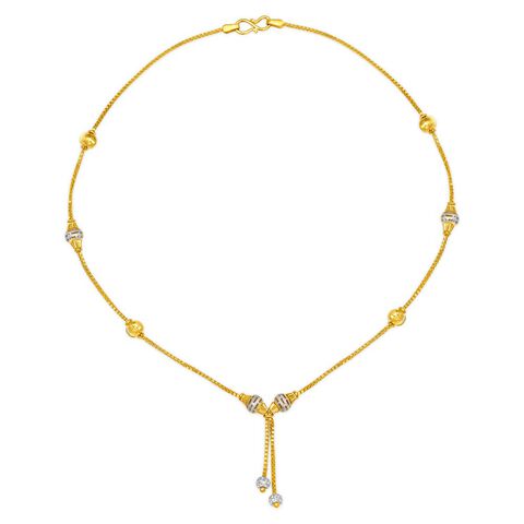 Rhodium Plated Gold Chain