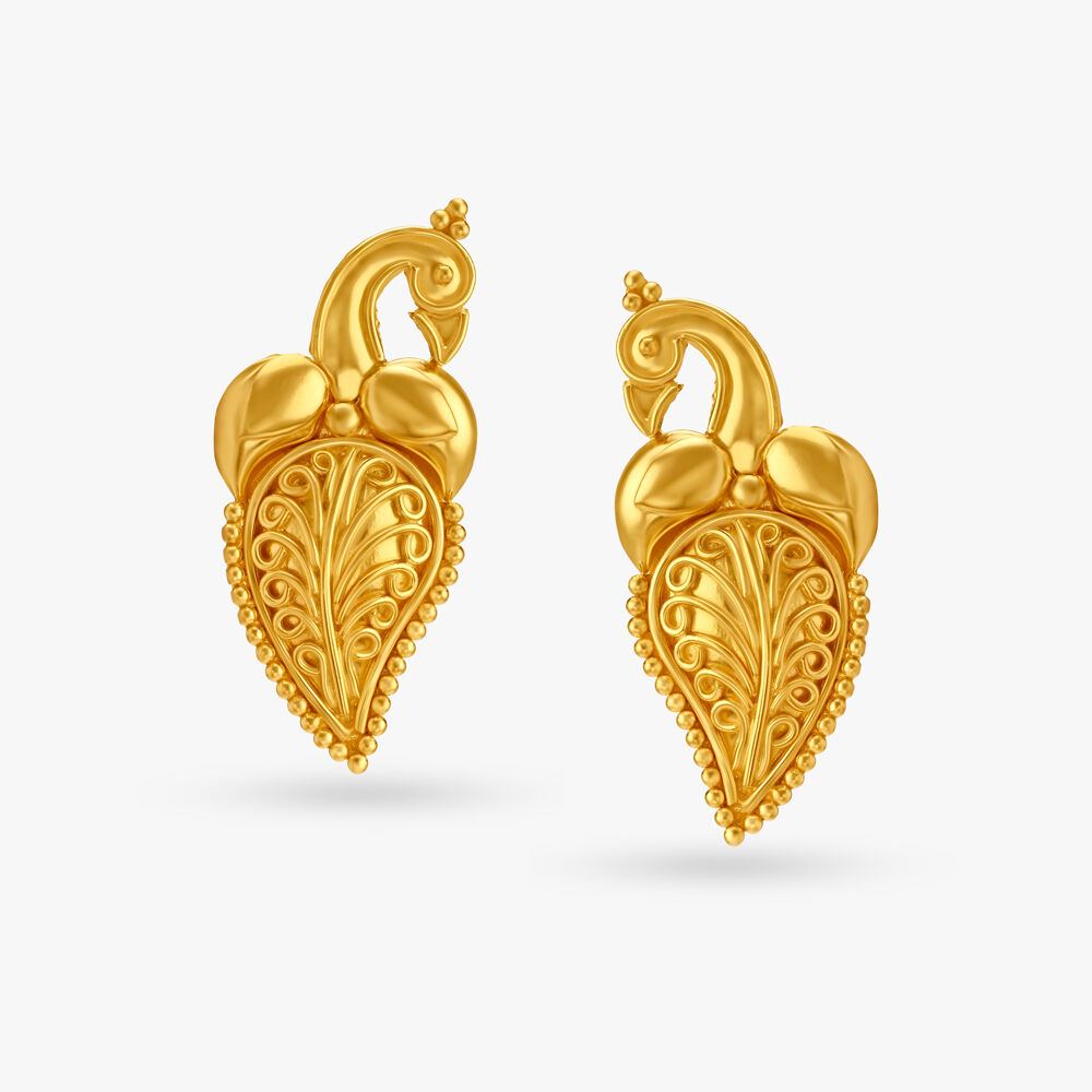 Tanishq peacock discount earrings