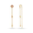 Elegant Rose Gold Sui Dhaga Chandelier Earrings,,hi-res image number null
