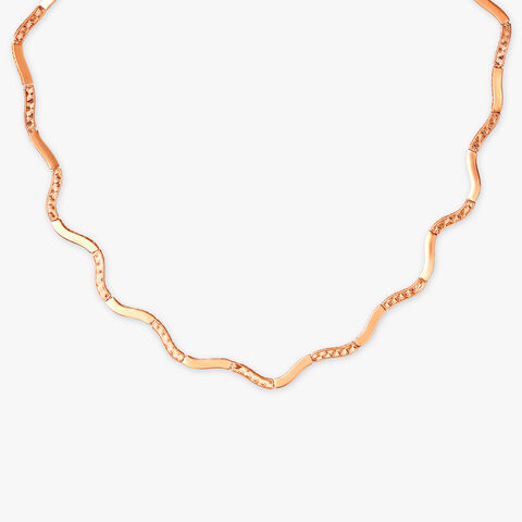 Gleaming Mirage Rose Gold Necklace