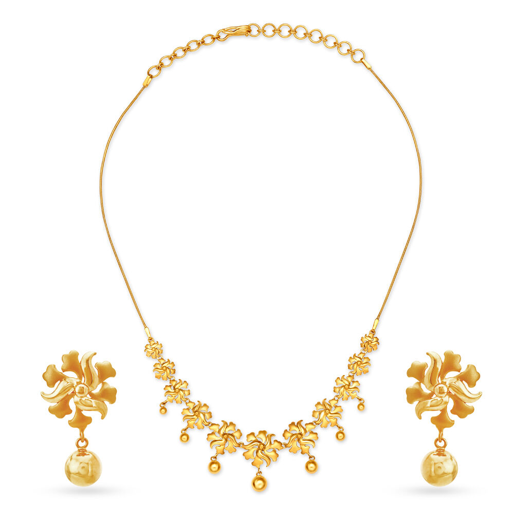 Ethereal Gold Necklace Set