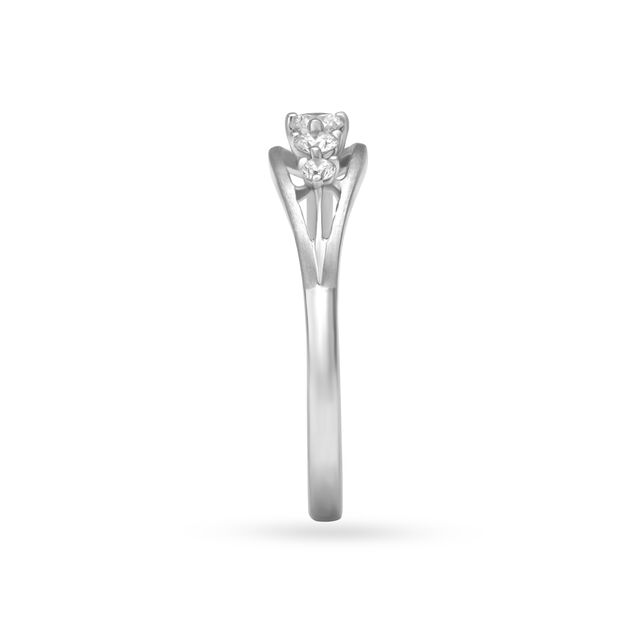 Spellbinding White Platinum Finger Ring,,hi-res image number null