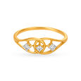 Unique Three Stone Diamond Finger Ring,,hi-res image number null