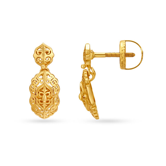 Noble Gold Drop Earrings,,hi-res image number null