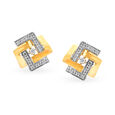 Stunning Contemporary Diamond Stud Earrings,,hi-res image number null