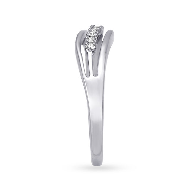 Dainty Platinum and Diamond Ring,,hi-res image number null