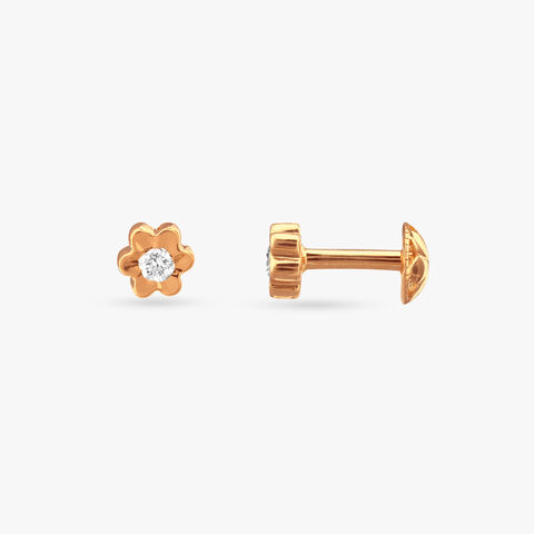 Daisy Bloom Diamond Stud Earrings