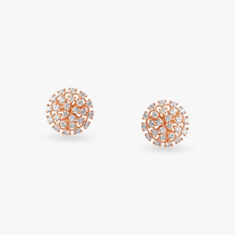 Modern Sophistication Diamond Stud Earrings