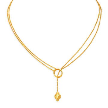 Hanging Bead Gold Chain For Kids