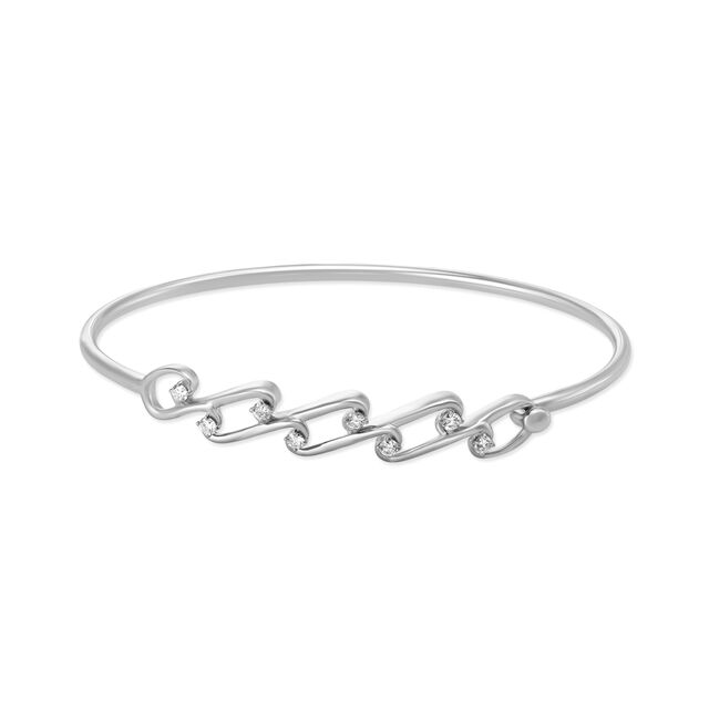 14kt White Gold Bangle - Unmatched Radiance,,hi-res image number null