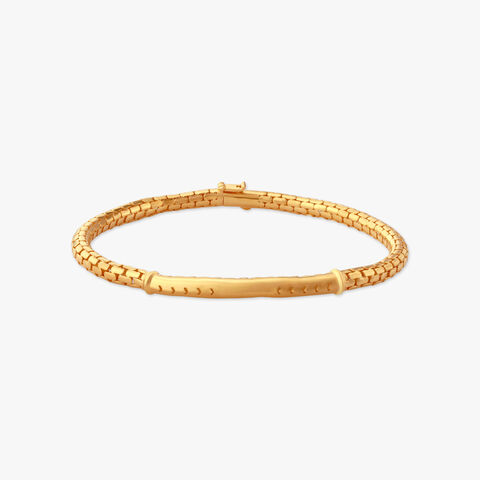 Regal Weave Gold Bracelet for Men