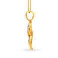 Artistic Diamond Studded Lord Ganesha Pendant,,hi-res image number null
