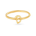 Letter D 14KT Yellow Gold Initial Ring,,hi-res image number null