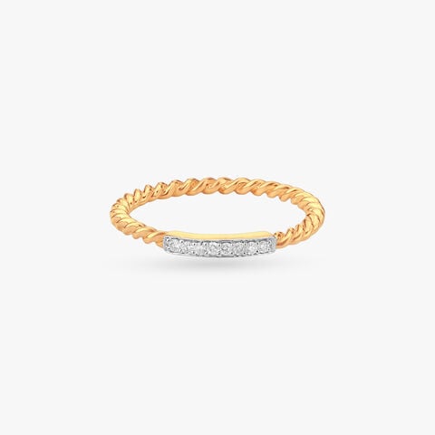 Twirl Shine Diamond Ring