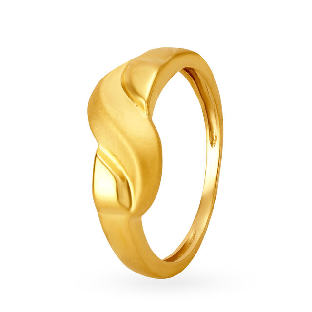Abstract Ridge Gold Ring,,hi-res image number null