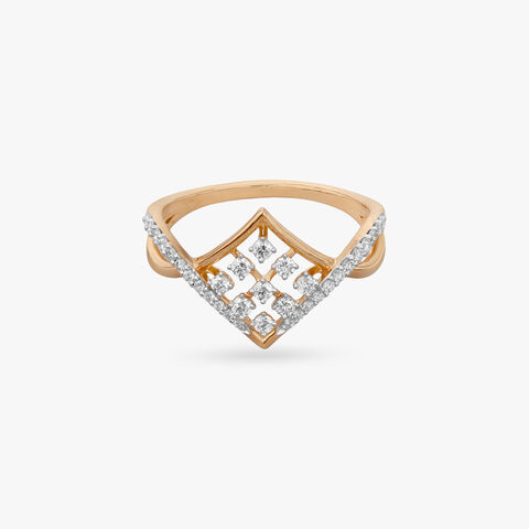 Radiant Lattice Diamond Ring alternate view 1