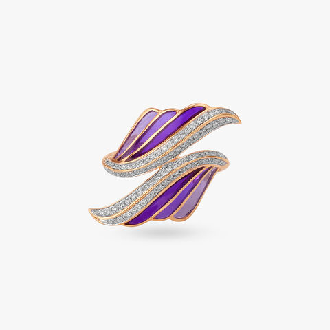 Chromatic Wing Diamond Ring
