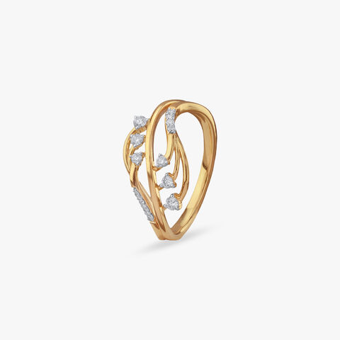 Rippling Grace Diamond Ring