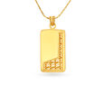 Modern Cut Gold Pendant For Men,,hi-res image number null