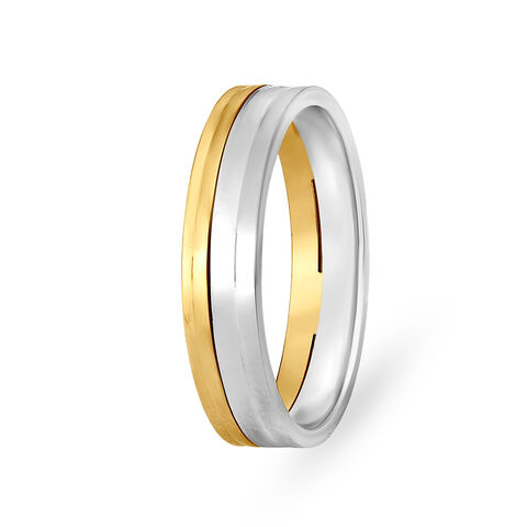 Sophisticated Platinum and Rose Gold Ring