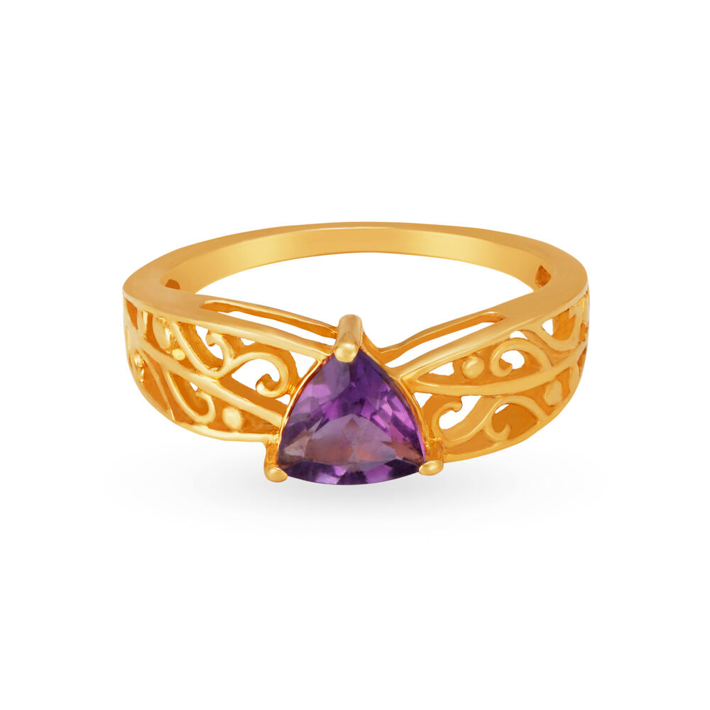 Tanishq amethyst clearance ring
