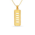 Attractive Laser Cut Gold Pendant For Men,,hi-res image number null
