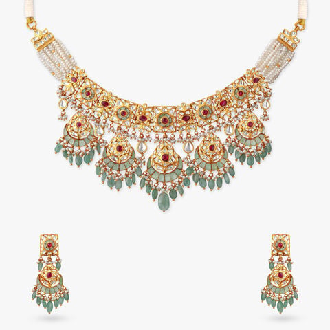 Celestial Arcade Gold Necklace Set