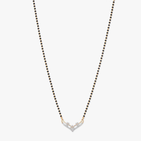 Delicate Flower Diamond Mangalsutra