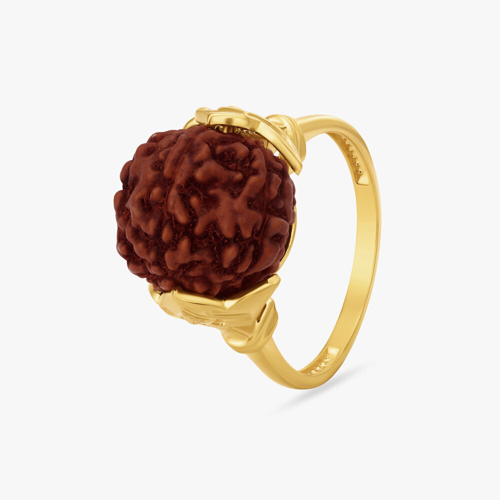 Buy Allow Gold Om Rudraksha Kada Bracelet With Brass Elephant Design Ring  For manwoman Online In India At Discounted Prices