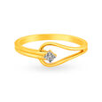 Beautiful 18 Karat Yellow And Rose Gold and Diamond Looped Ring,,hi-res image number null