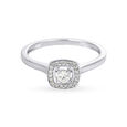 14KT White Gold Diamond Finger Ring,,hi-res image number null